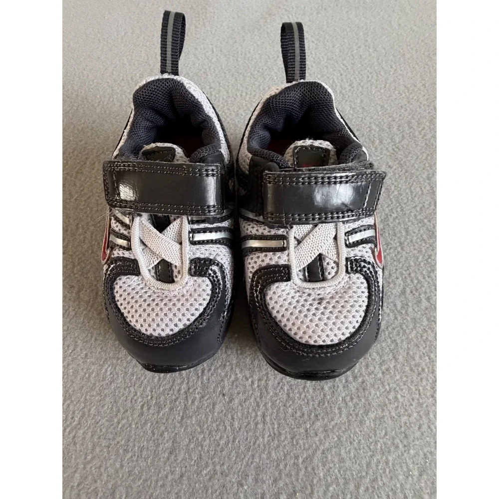 Nike Shox NZ Infant Shoes Black White Red 4C Sneakers 2007 Vintage